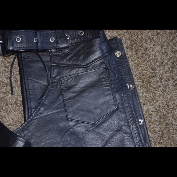 Leather riding chaps - Picture 2 of 8
